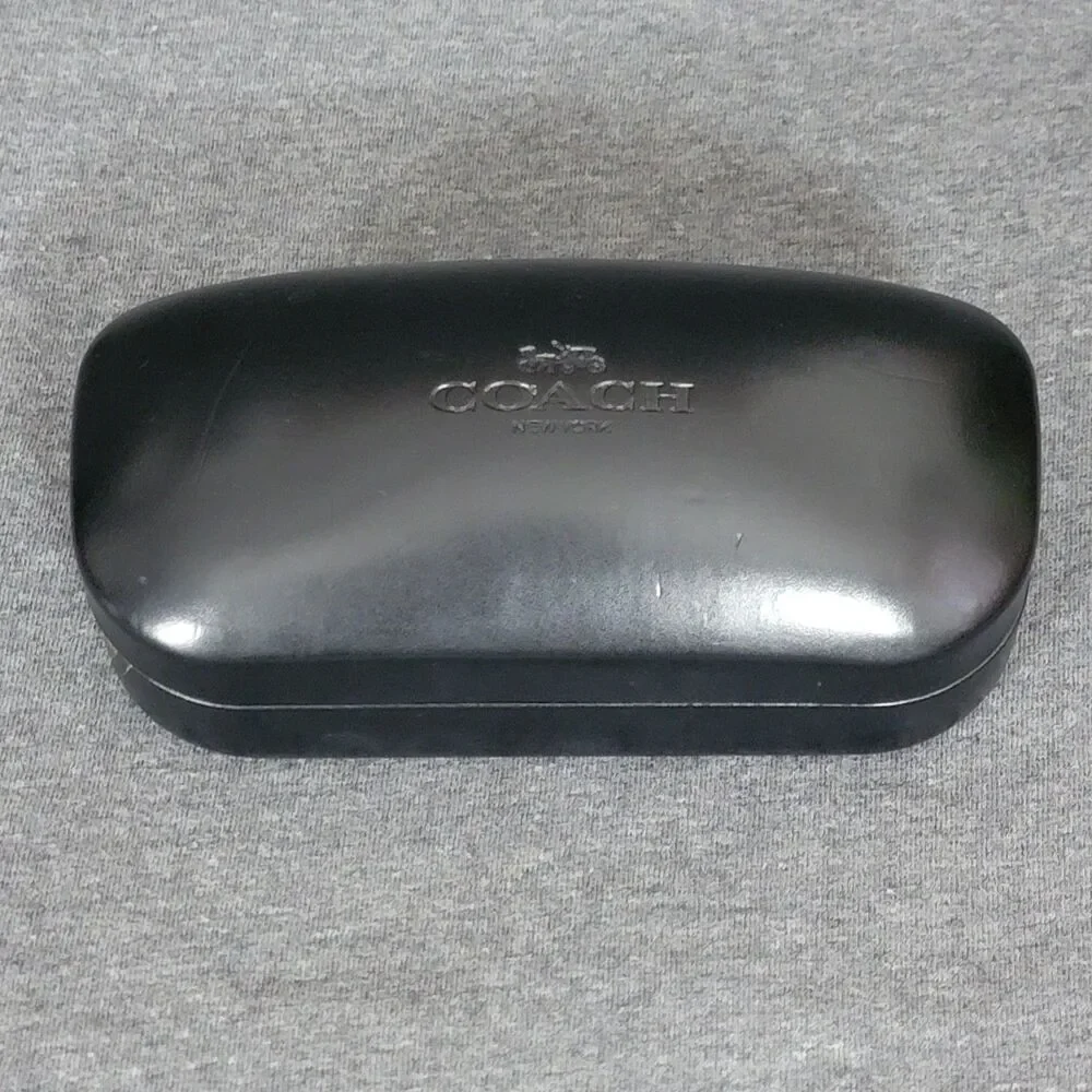 Coach New York Black Clamshell Hard Case Eye Glasses Sun Glasses